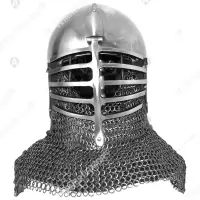 Wolf Ribs Helmet for Buhurt — Bascinet