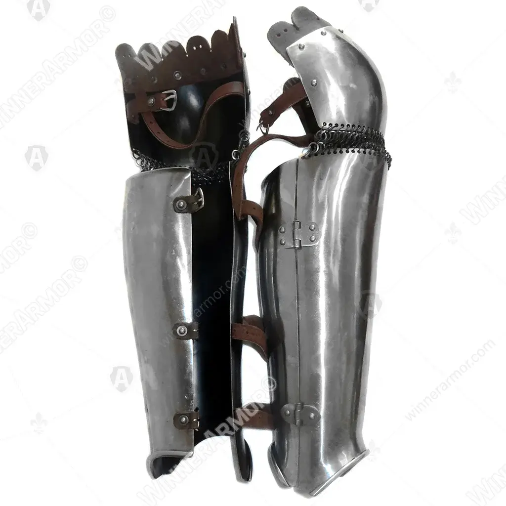 Eastern greaves — shin protection for combat