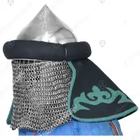 Mongolian Keshikten helmet with burlet for buhurt