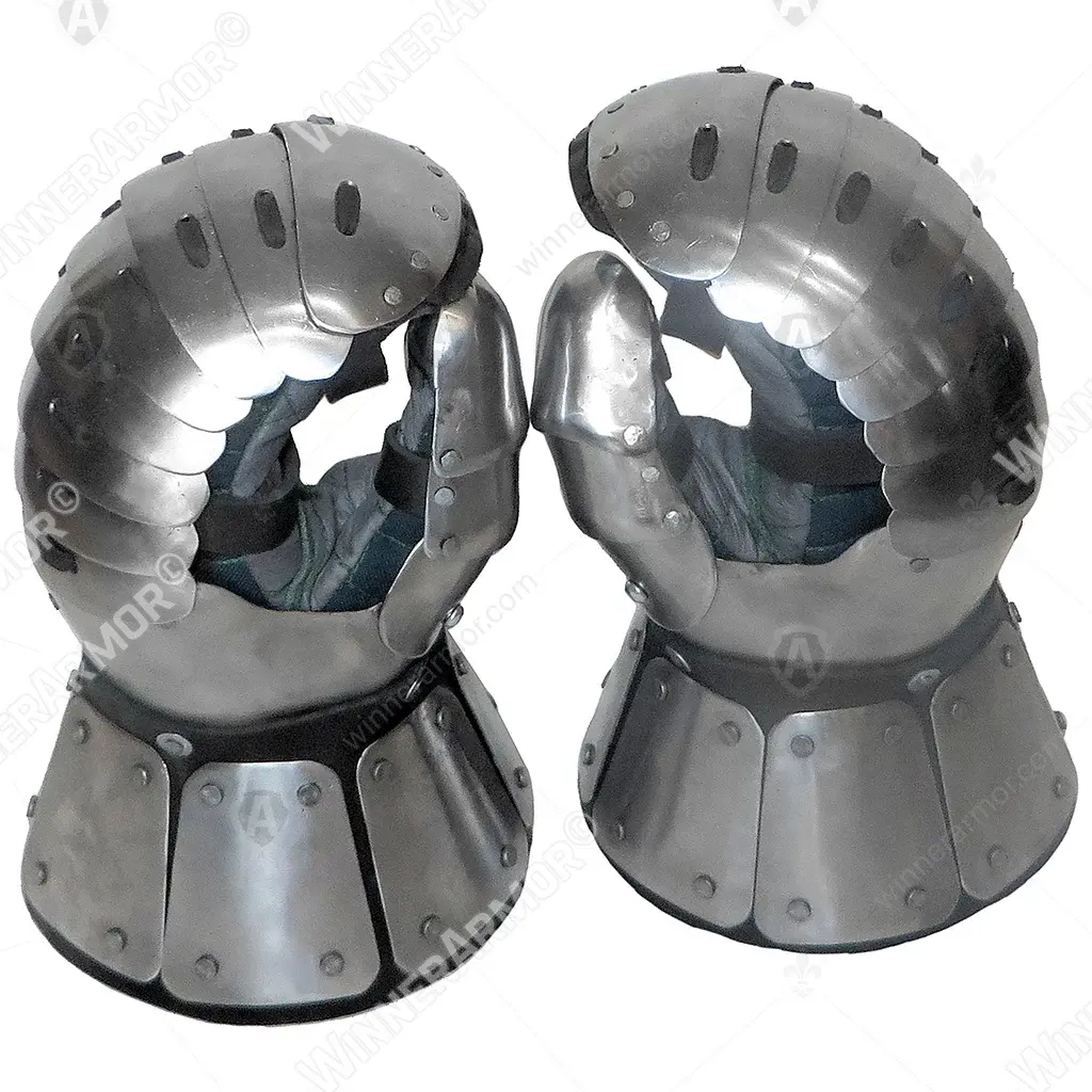 Lamellar gloves for buhurt and full contact