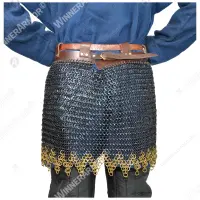 Chainmail skirt for buhurt with scalloped hem