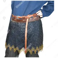 Chainmail skirt for buhurt with scalloped hem