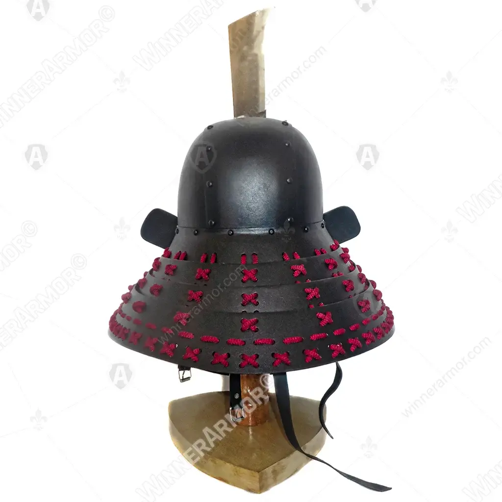 Kabuto helmet with menpo for buhurt full-contact