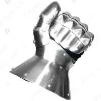 Hourglass Buhurt Gauntlets – Single Finger Plate