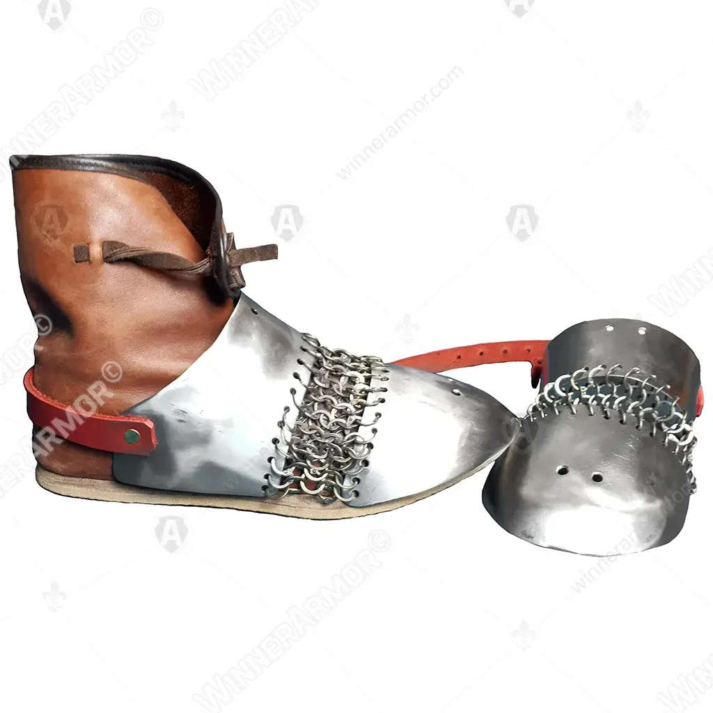 Eastern sabatons with chainmail elements