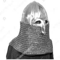 Nikolskoye helmet with half mask and aventail for buhurt