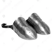 Open European sabatons for buhurt foot protection