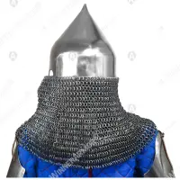 Late 14th-century helmet with concealed face/neck cover