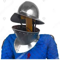 Chapelle Helmet with Gorget for Buhurt Full Contact