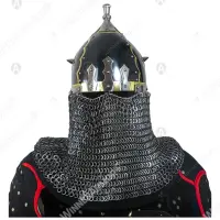 Black Burial Russian Helmet for Buhurt — Blackened