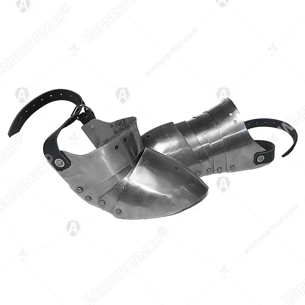 Open European sabatons for buhurt foot protection