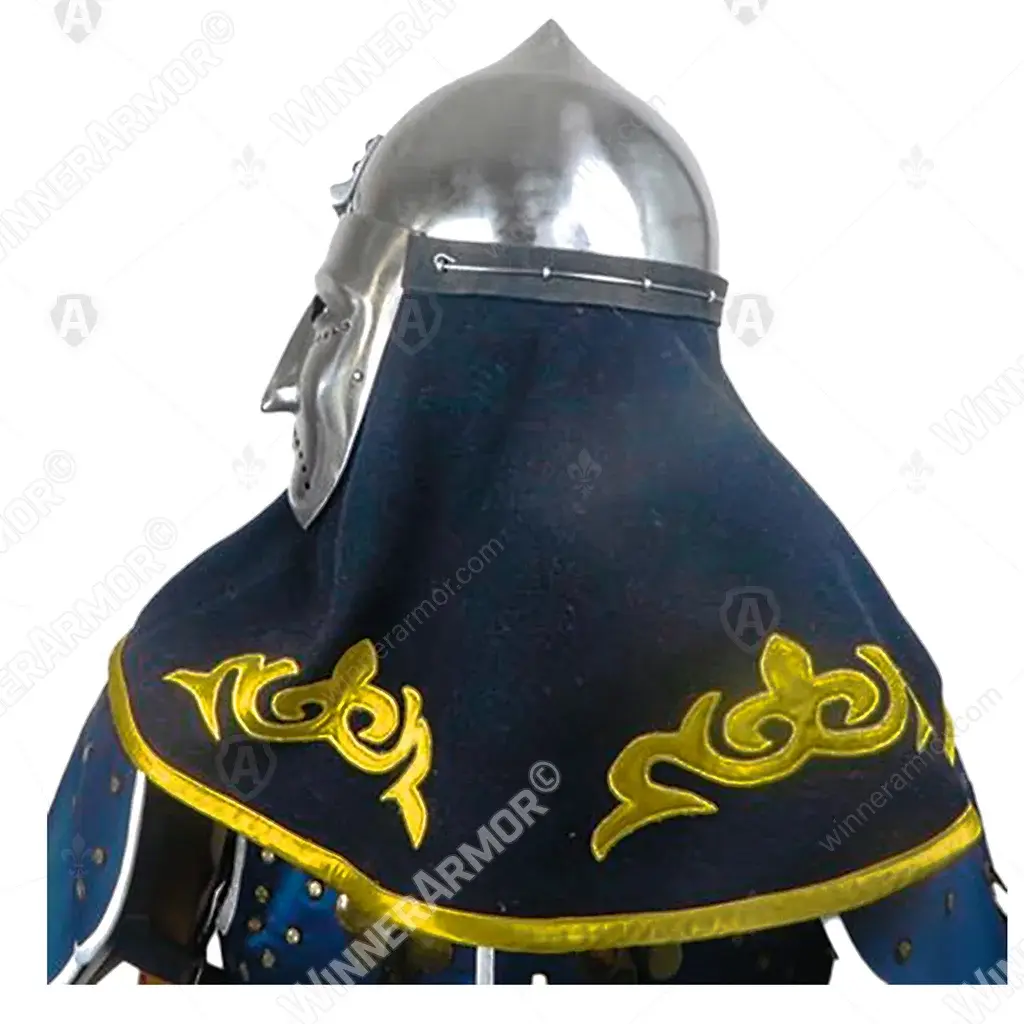 Masked helmet for buhurt — stable fit & vision