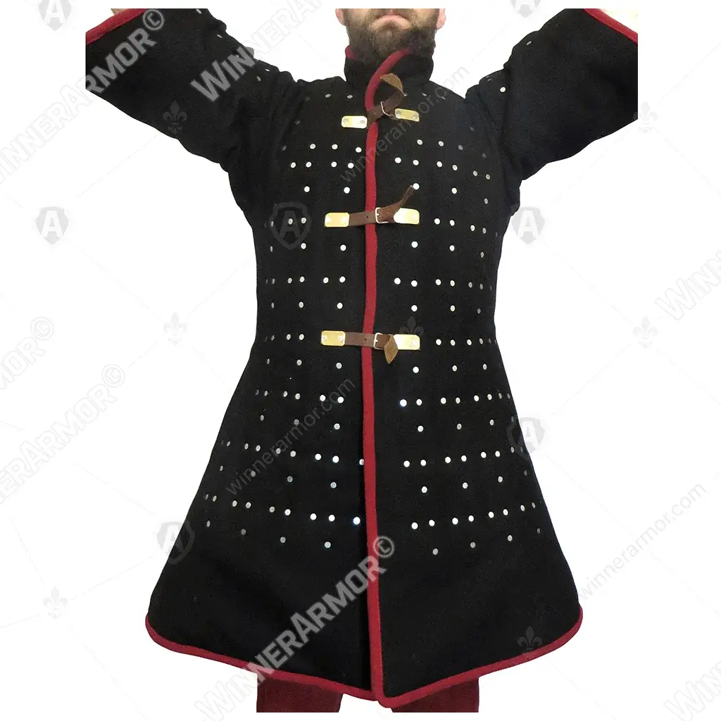 Eastern combat robe with plates for buhurt fights