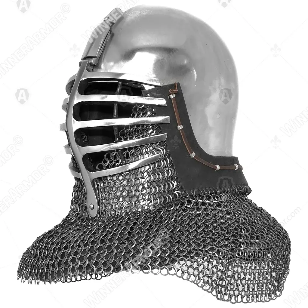 Wolf Ribs Helmet for Buhurt — Bascinet