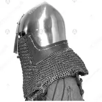 Nasal bascinet for buhurt and full contact