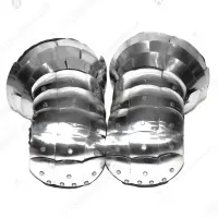 Scaled mittens for buhurt and full-contact