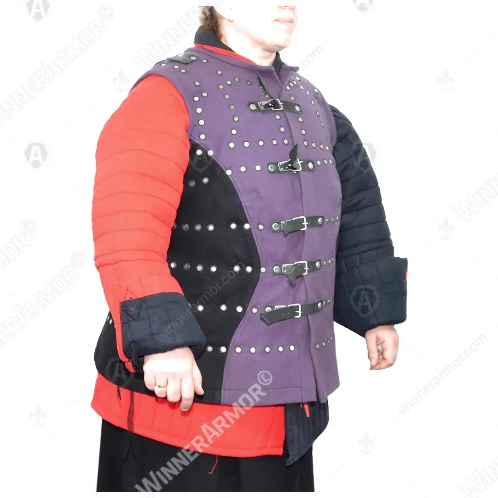 Female brigandine for buhurt armored combat