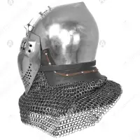 Bavarian Museum Bascinet with Visor for Full Contact