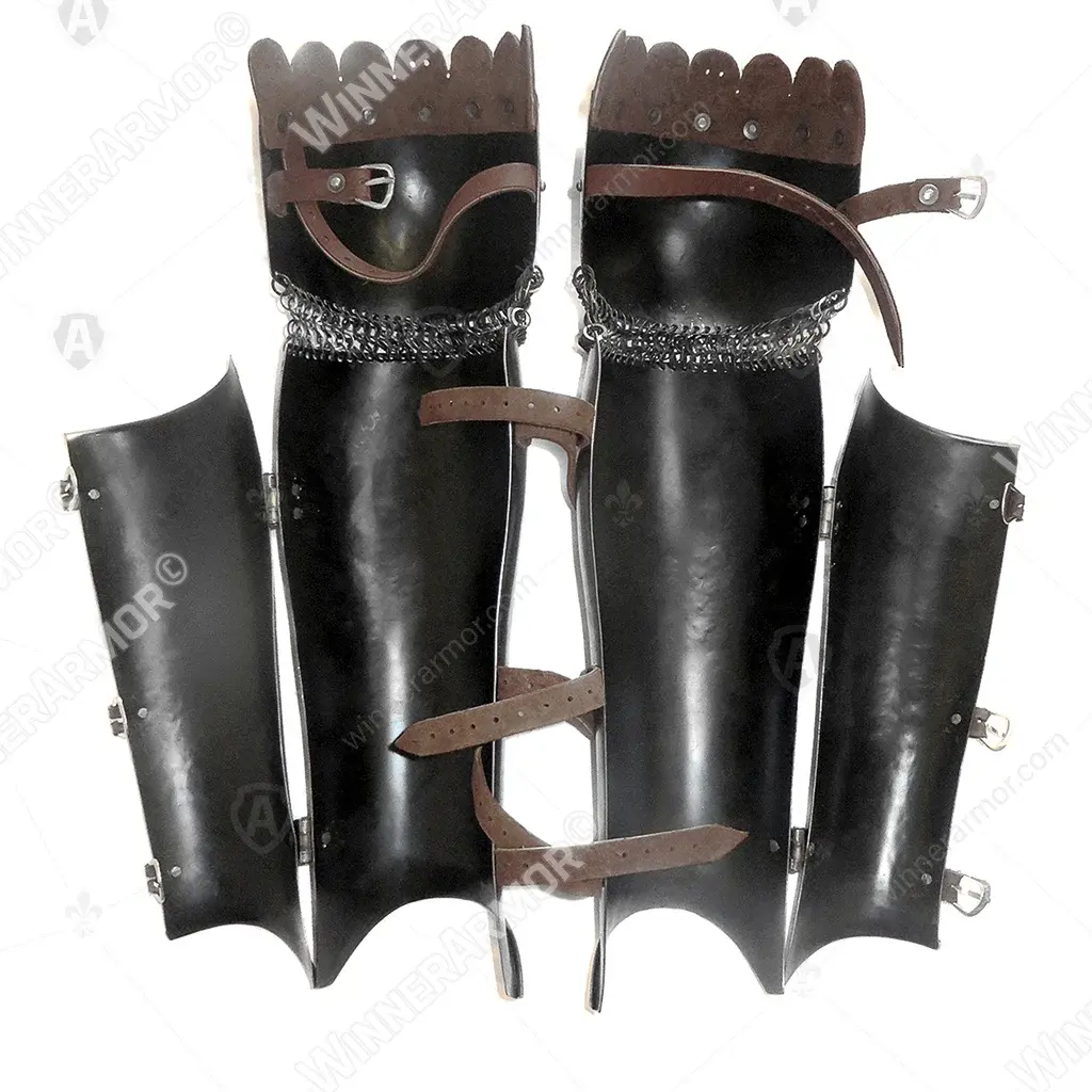 Eastern greaves — shin protection for combat
