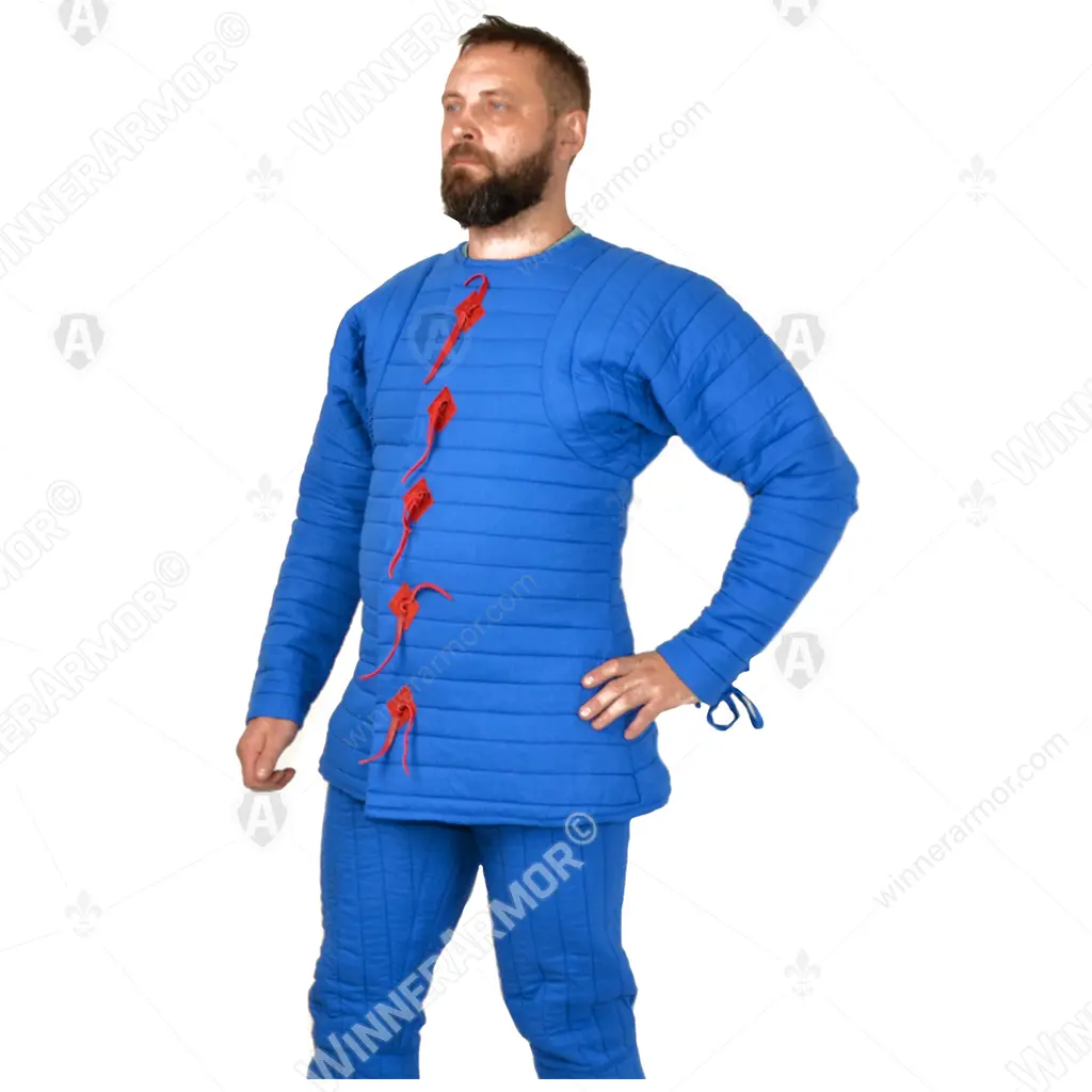 Quilted Pourpoint for Full-Contact Armor — Lacing