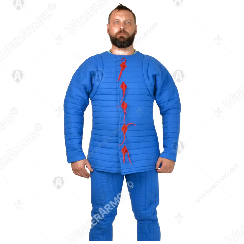 Quilted Pourpoint for Full-Contact Armor — Lacing