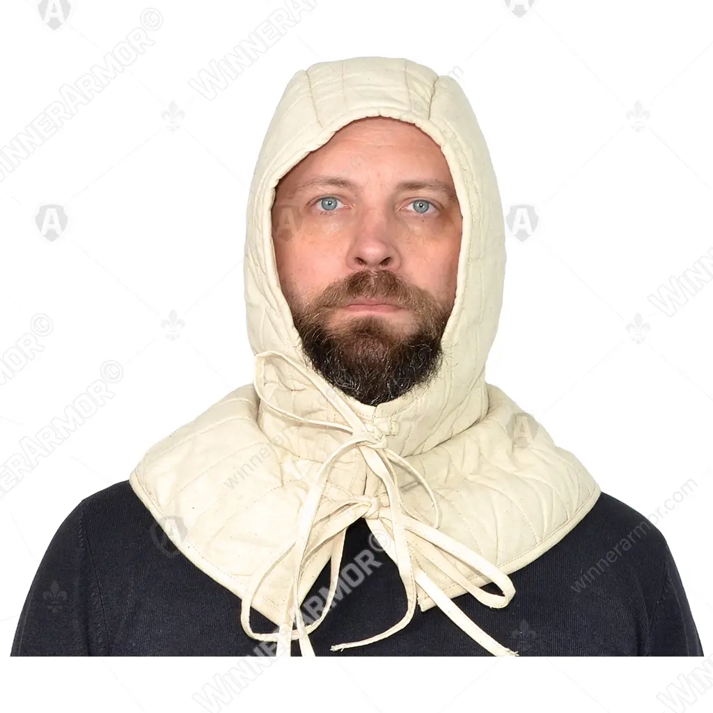 Quilted Coif for Helmet and Mail Coif
