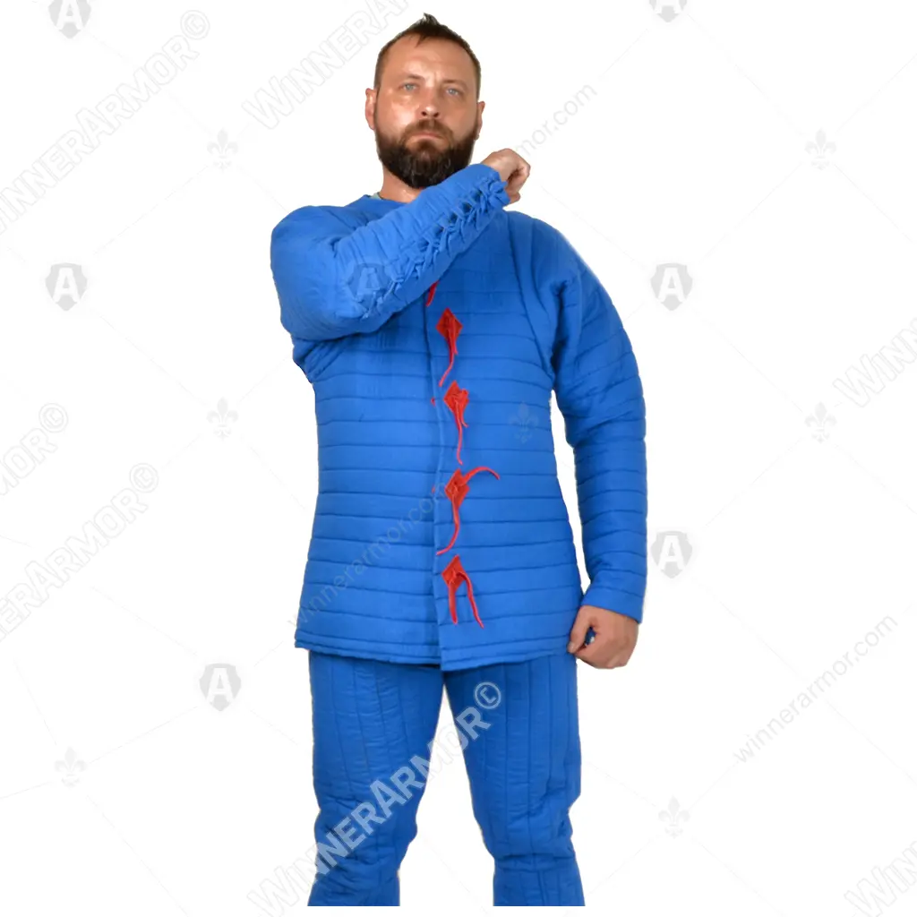 Quilted Pourpoint for Full-Contact Armor — Lacing