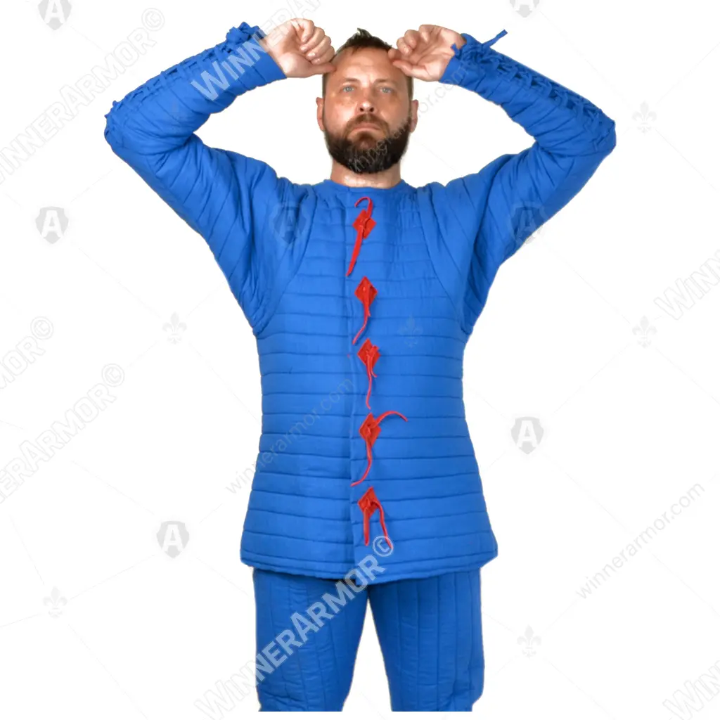 Quilted Pourpoint for Full-Contact Armor — Lacing