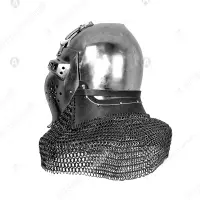 Klappvisor bascinet for buhurt and training