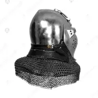 Klappvisor bascinet for buhurt and training