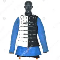 Bicolor brigandine for full-contact medieval combat