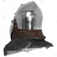 Nuremberg bascinet modern version for medieval combat