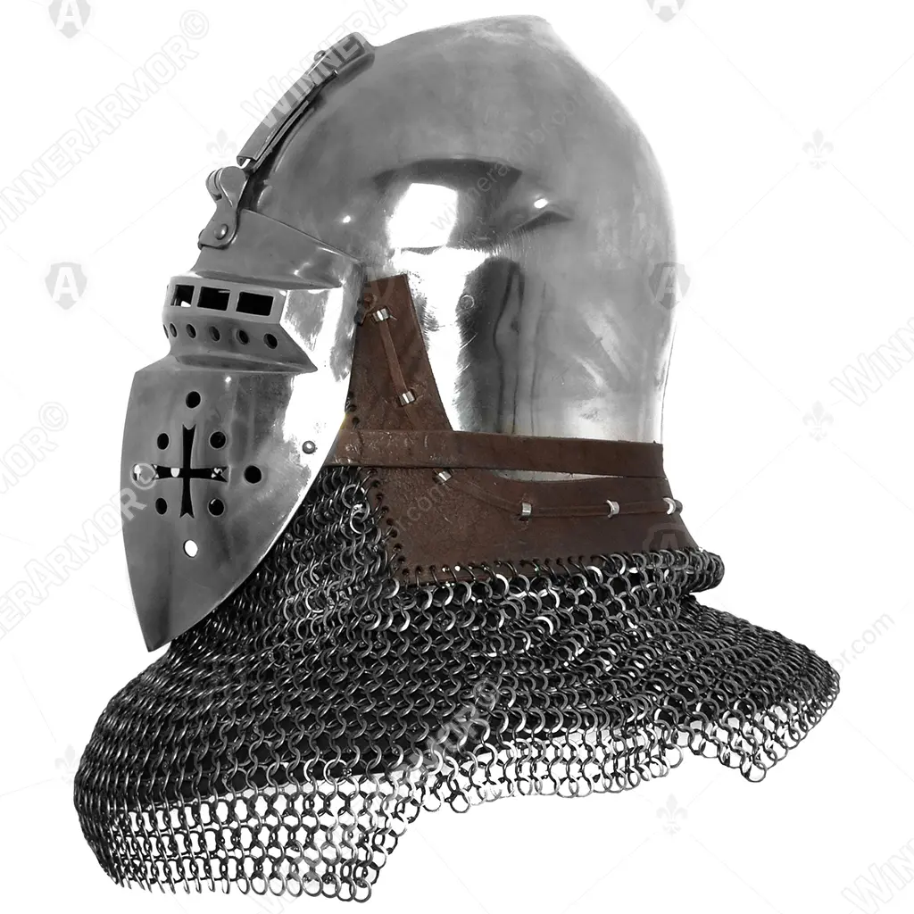 Nuremberg bascinet modern version for medieval combat